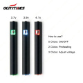 Wholesale offer custom Ocitytimes 510 cbd e cigarette device S3 variable voltage battery